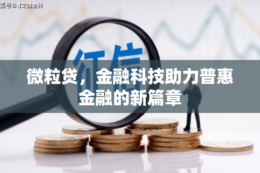 台南微粒贷，金融科技助力普惠金融的新篇章