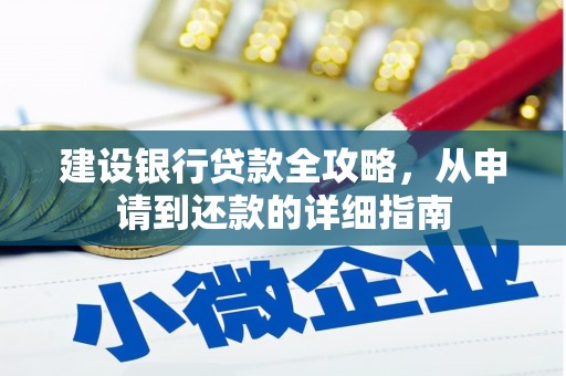 台南建设银行贷款全攻略，从申请到还款的详细指南