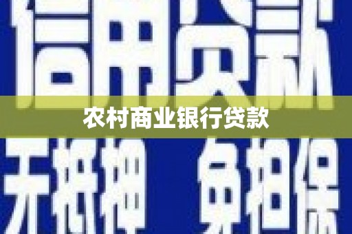 台南农村商业银行贷款
