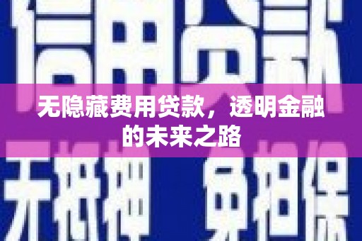 台南无隐藏费用贷款，透明金融的未来之路