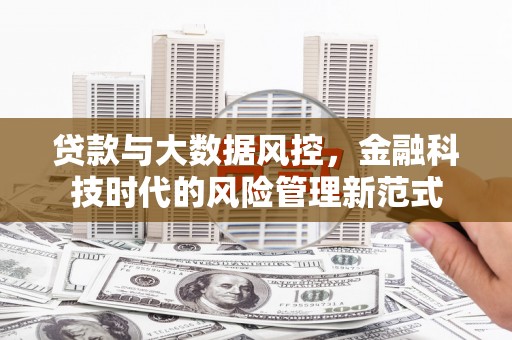 台南贷款与大数据风控，金融科技时代的风险管理新范式