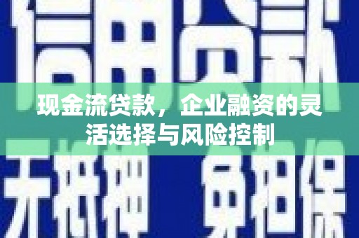 台南现金流贷款，企业融资的灵活选择与风险控制