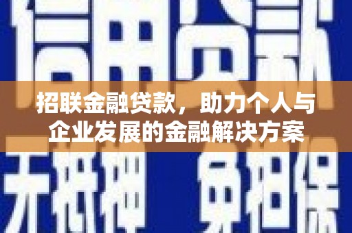 台南招联金融贷款，助力个人与企业发展的金融解决方案
