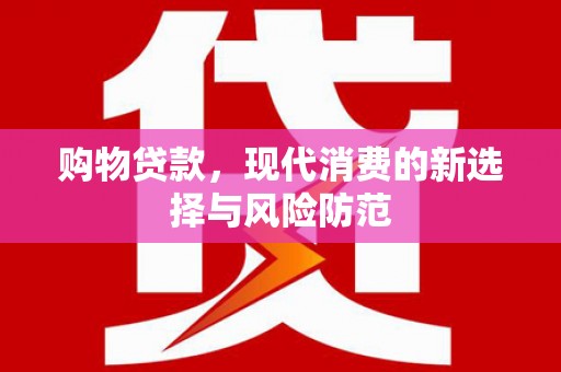 台南购物贷款，现代消费的新选择与风险防范