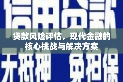 台南贷款风险评估，现代金融的核心挑战与解决方案
