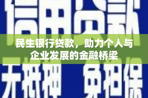 台南民生银行贷款，助力个人与企业发展的金融桥梁