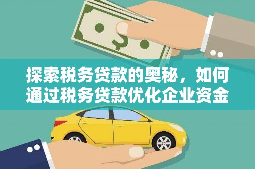 台南探索税务贷款的奥秘，如何通过税务贷款优化企业资金流