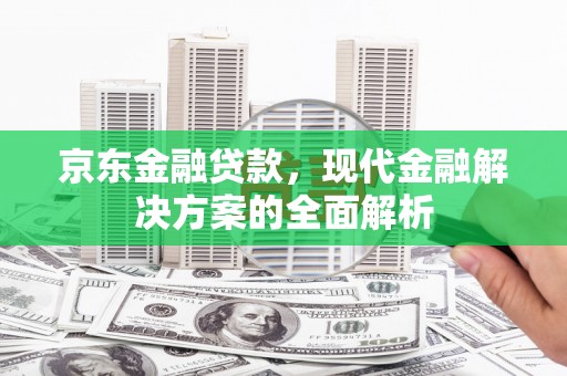 台南京东金融贷款，现代金融解决方案的全面解析