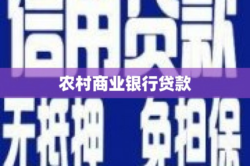 台南农村商业银行贷款