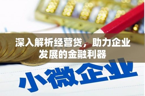 台南深入解析经营贷，助力企业发展的金融利器