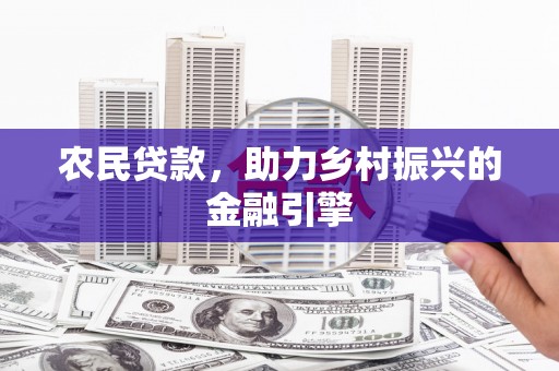 台南农民贷款，助力乡村振兴的金融引擎