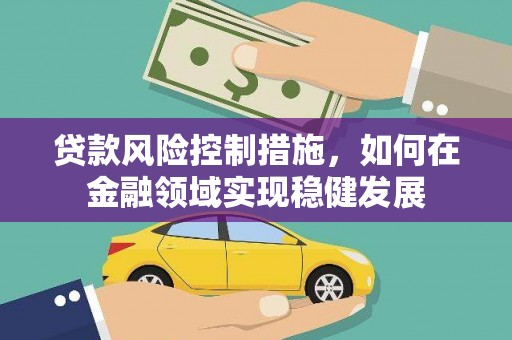 台南贷款风险控制措施，如何在金融领域实现稳健发展