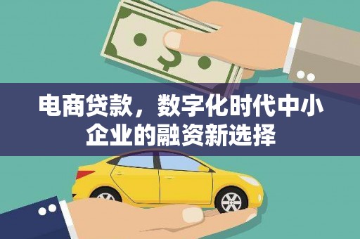 台南电商贷款，数字化时代中小企业的融资新选择