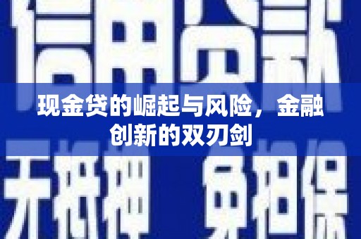 台南现金贷的崛起与风险，金融创新的双刃剑