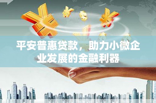 台南平安普惠贷款，助力小微企业发展的金融利器