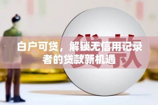 台南白户可贷，解锁无信用记录者的贷款新机遇