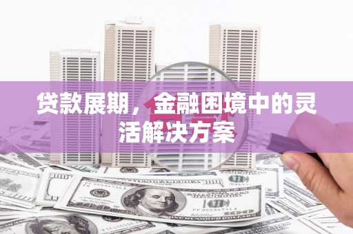 台南贷款展期，金融困境中的灵活解决方案