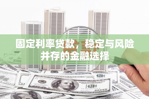 台南固定利率贷款，稳定与风险并存的金融选择