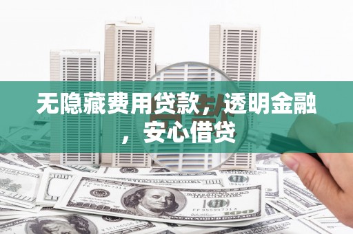 台南无隐藏费用贷款，透明金融，安心借贷