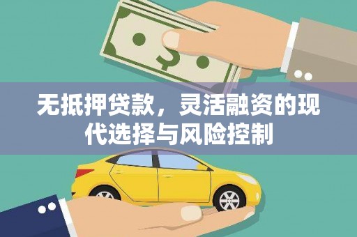 台南无抵押贷款，灵活融资的现代选择与风险控制