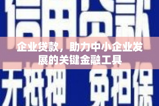 台南企业贷款，助力中小企业发展的关键金融工具