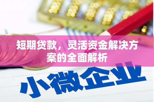 台南短期贷款，灵活资金解决方案的全面解析