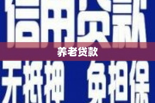 台南养老贷款