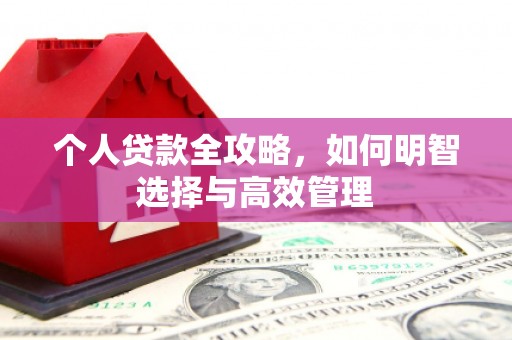 台南个人贷款全攻略，如何明智选择与高效管理