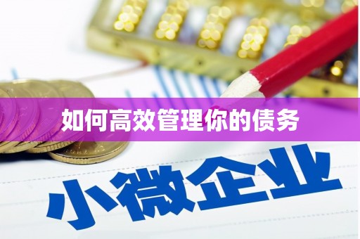 台南如何高效管理你的债务