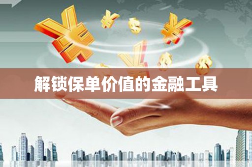 台南解锁保单价值的金融工具